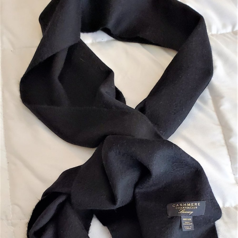Charter Club 100% Cashmere  Luxury Scarf (62"L)
